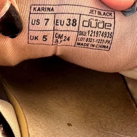 Hey Dude Karina Slip On Sneakers Lace Low Top Casual Canvas Black Pink 7 - Picture 6 of 7